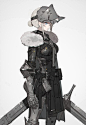 重兵装型女子高生系列插画
战斗少女们真的太飒了！

twi：neco_person
#飞乐鸟分享# #插画# ​​​​