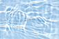 蓝色波浪抽象或波纹水纹理背景