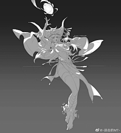 光陨采集到速写风格参考