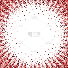 红色的金光闪烁着奢华的彩霞.飞溅