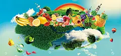 水果,热带水果,果汁,蓝天,白云,电商广告,banner,海南,海报banner,文艺,小清新,简约图库,png图片,网,图片素材,背景素材,138739@飞天胖虎