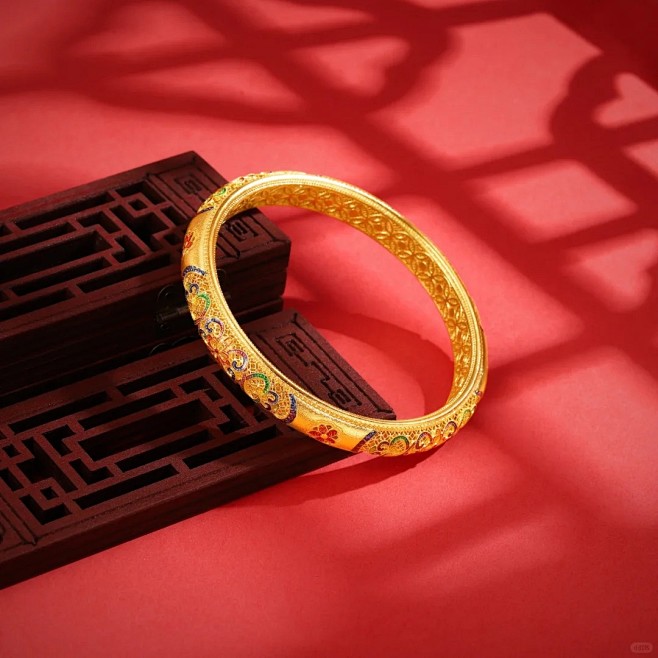 古法花丝国潮手镯_1_深圳古法黄金采购_...