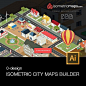Isometric City Maps Builder 矢量立体地图素材-淘宝网