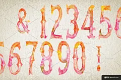 水彩英文字母 手绘英文字母 英文字母插画 手绘水彩英文字母 手绘英文字母插画 英文设计字体设计平面设计