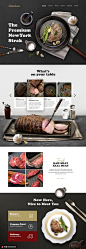 牛排西餐新鲜食材美味健康食品网站 页面设计 促销页面