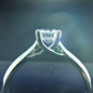 18K白金钻戒铂金戒指定制钻石戒指女 50分钻石戒托指环 婚戒求婚