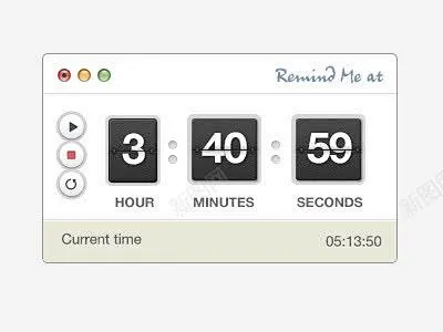 UI界面计时器 平面电商 创意素材
