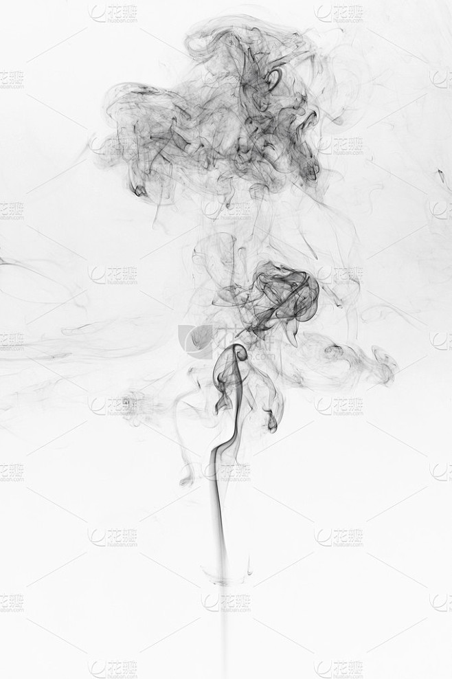 抽象的黑烟