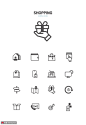 礼物礼盒网络订单消费服务电商图标 icon图标 线性图标