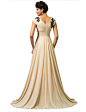 Amazon.com: Belle Poque® Cap Sleeve Chiffon Ball Gown Evening Party Dress: Clothing