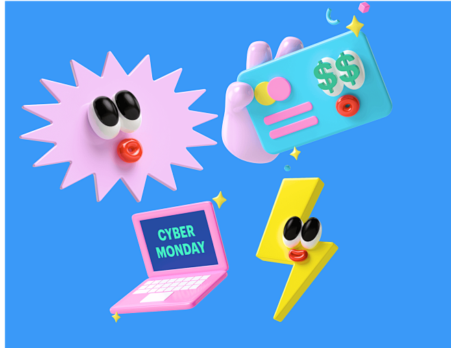 sale 3d illustration...