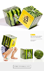 龍井西瓜 | 存在設計 @ Design Group curated by Packaging Diva PD.  Have you heard about square watermelons for the fridge? Here is some packaging for them.: 