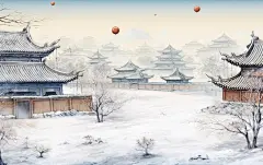 3d建筑古风建筑现代建筑素材图片