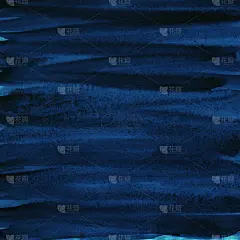 深蓝色的水彩。手绘。画笔描边。艺术背景