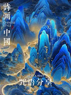 AI绘画| 视觉盛宴千里江山图现代渲染 咒语 - 小红书