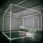 Installation neon & steel design by Massimo Uberti Uno Studio