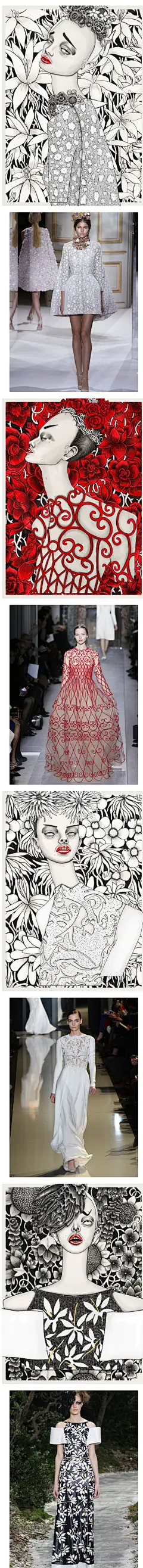 Haute Couture的的春/夏季2013_插画设计_design³设计_设计时代³品牌设计