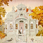 【Daniel Merriam's Bubble Street Gallery】
小房子太可爱了。
作者网站O网页链接 ​​​​ 