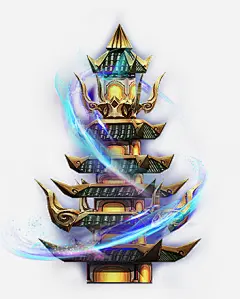 绚丽宝塔古风手绘免抠素材_新图网 https://ixintu.com 绚丽 宝塔 古风 手绘