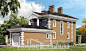 150-006-R Two Story House Plans with garage in front, cozy House Blueprints
