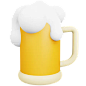 Beer Glass 3D Icon