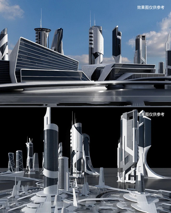 C4D Keyshot FBX OBJ 未来概念科技城市建筑3D模型Kitbash3D模型-淘宝网-花瓣网