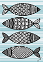 鱼装饰花纹