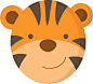 jungle animals faces - Google Search | Baby Shower board ...