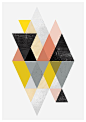 art imprimé abstrait géométrique art géométrique affiche par handz | Find fun fabrics for your next project www.myfabricdesigns.com: 
