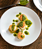 Pan-Seared Scallops with Arugula Pesto