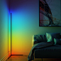 极简墙角灯RGB彩色直播补光可调光温馨浪漫客厅卧室氛围落地灯-淘宝网