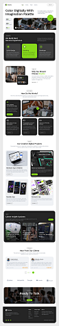 Skyline - Digital Agency Landing Page by Checilona Zaneth for Nija Works on Dribbble