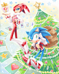 Christmas Nights and Sonic by kichigai