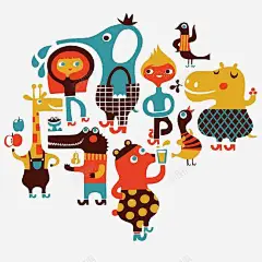 扁平化动物 免费下载 页面网页 平面电商 创意素材