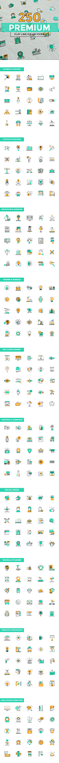 Set of modern Color Line Design icons : Set of modern Color Line Design icons for Banking and Finance, Start up and Business, Seo and Development, Education and Learning, Shopping and Commerce, Power and Energy, Social Media, Travel and Tourism, Creative