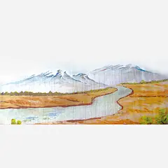 山水油画装饰高清素材 山水 油画 装饰 免抠png 设计图片 免费下载