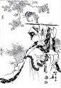 刘公华白描仕女图全集【第二辑】_露西学画画