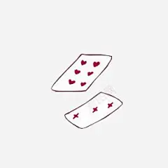手绘卡通红色扑克牌高清素材 免费下载 页面网页 平面电商 创意素材 png素材