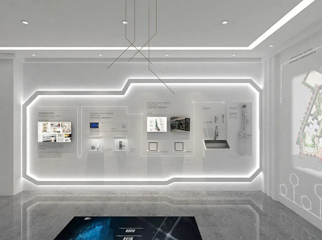 品牌工法展厅Li设计作品 : LI设计师擅长做房地产工法品牌展厅，其对白色调情有独钟。白色空间，总是给人清爽且飘逸的感觉。最是让人能够安静