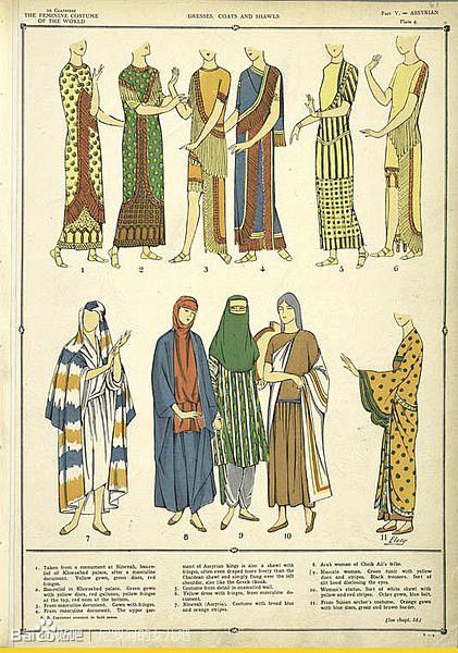 哪位亲有没有巴比伦和亚述的服饰资料呢最好有图尼罗河的女儿吧百度