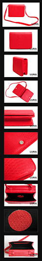 LUNA 欧洲站新款女包 红色蛇皮纹肩挎古董背包DB00249#-淘宝网134.30 - 158.00 元
