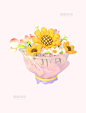 卡通可爱花束3D花束