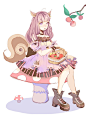 viccik  的插画 松鼠拟人
