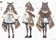 游戏人设｜三视图｜少女系