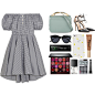 A fashion look from April 2016 featuring short cotton dress, gianvito rossi pumps and leather tote purse. Browse and shop related looks.