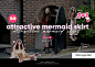 Your name Here Signature Mermaid Skirt : 시그니처 머메이드 스커트 1+1 이벤트