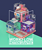 The Art of Motion Graphic Workflow : I would like to introduce our motion graphic workflow to the world with this design! Have fun guys!!