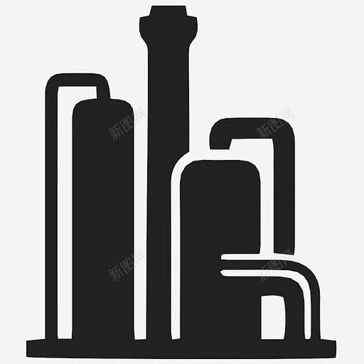 炼油厂工厂管道图标 标志 UI图标 设计图片 免费下载 页面网页 平面电商 创意素材