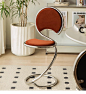 设计师蛇椅创意化妆椅家用小户型化妆凳复古梳妆凳梳妆台椅子-淘宝网