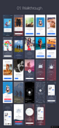 移动应用UI设计模板 社交媒体论坛 MultiPurpose iOS UI Kit模板UI设计